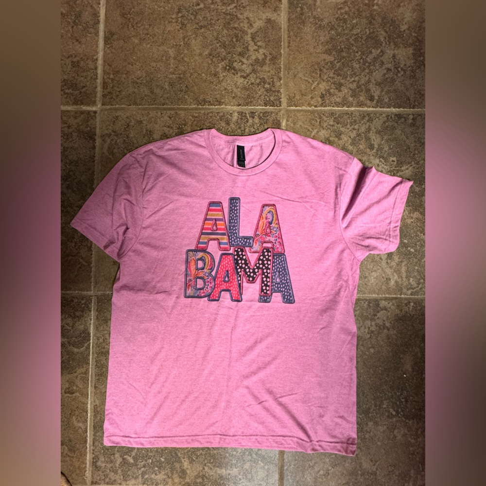 Pink Alabama Graphic T-Shirt